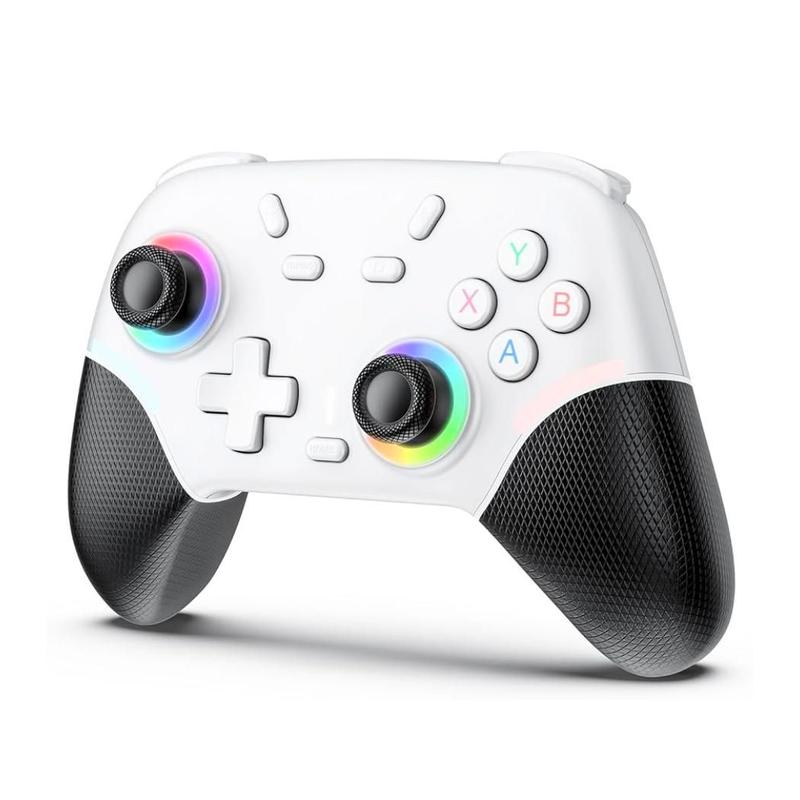 Controle Gamer Sem Fio Compatível Switch Oled Lite Steam PC Cor:Branco
