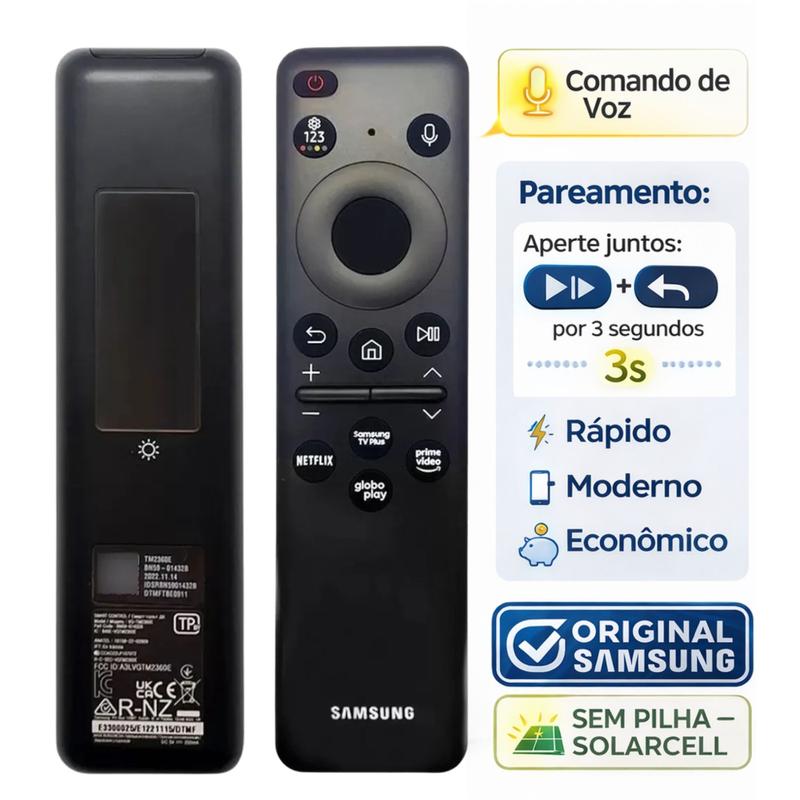 Controle Original Samsung SolarCell Tvs 50 55 58 60 65 75 77 83 98 Pol