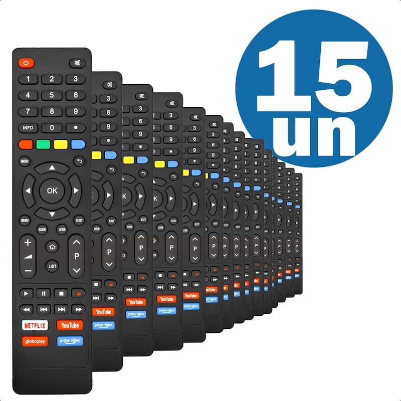 Controle Remoto para TV Philco Smart LCD LED com Netflix Prime YouTube