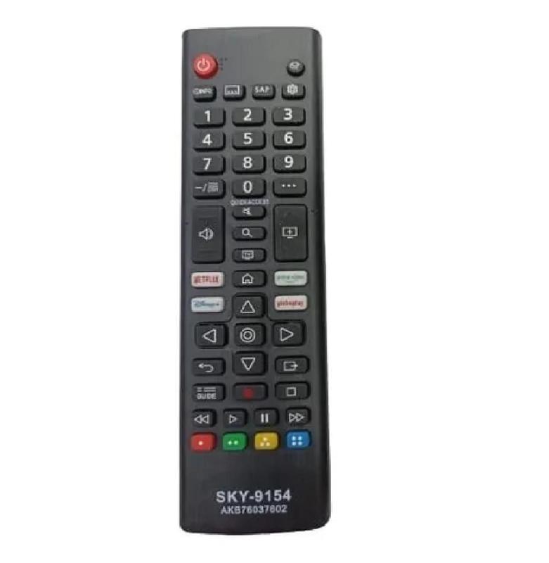 Controle Remoto Prime Compatível Tv Smart Botões Netfliix Globoplay Disney