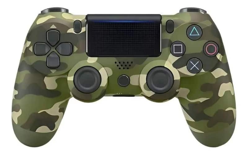 Controle Sem Fio Bluetooth Compatível Console 4 e PC Gamepad Analógico Duplo Alta Precisão