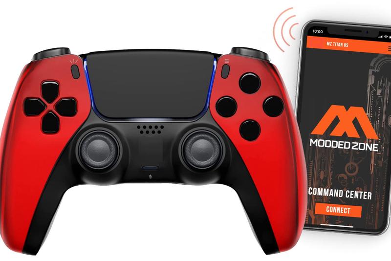 Controle Sem Fio MODDEDZONE Custom Rapid Fire para PS5 e PC
