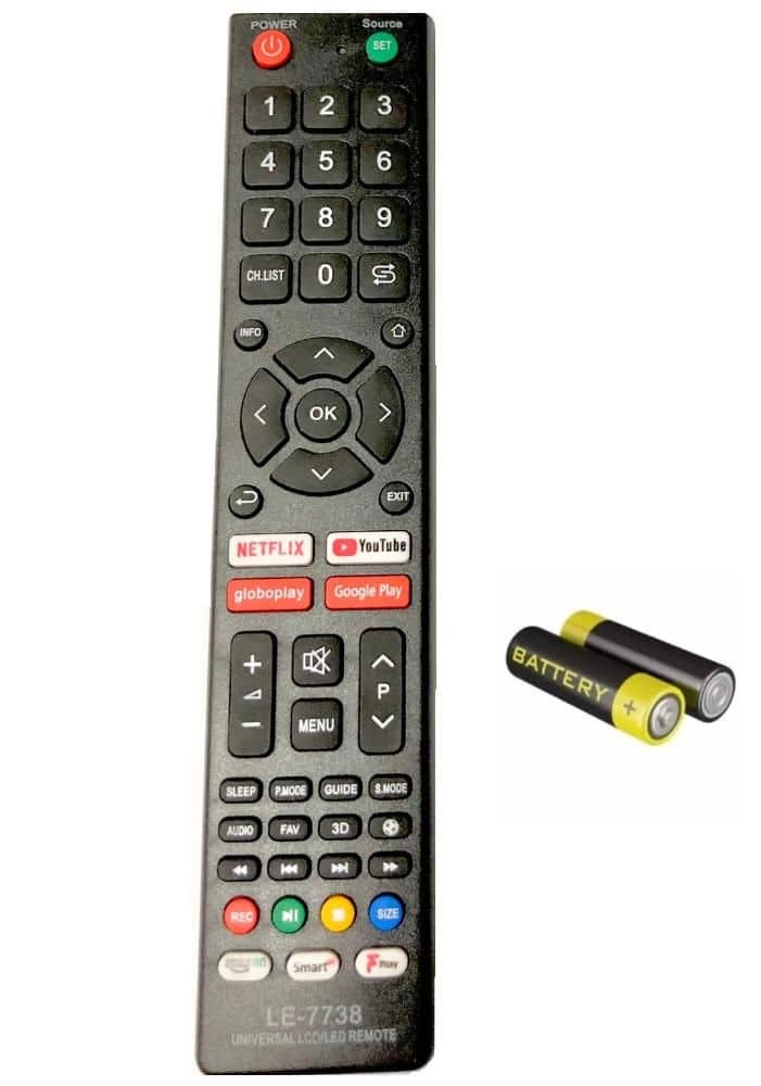 Controle Universal Tv Lcd Led Smart Samsung Sony Philips Tcl Aoc Sharp Hitachi