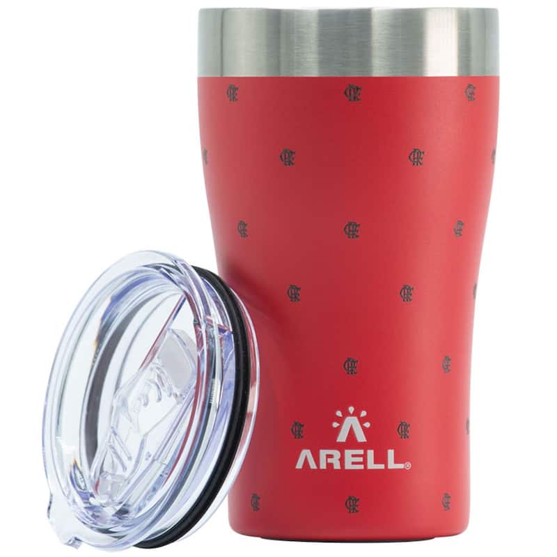 Copo Térmico Arell com Isolamento a Vácuo 473ml Flamengo Modelo:Flamengo 05