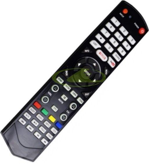 CR P/ TV Semp TCL L2500 40l2500 43l2500 L5400 40l5400 48l5400 55l5400 LE 5552I Le5552i com Teclas Netflix e Youtube