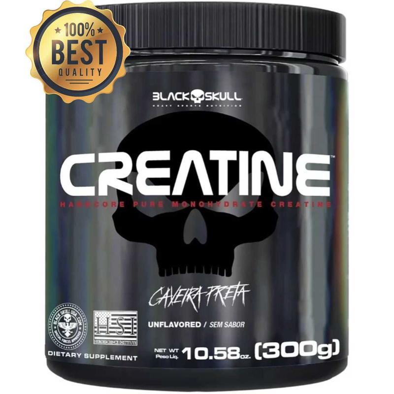 Creatina 100% Pura Black Skull Zero Carbo - 300g