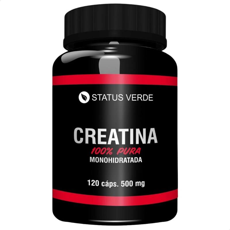Creatina 100% Pura Monohidratada 120 Cáps - Status Verde