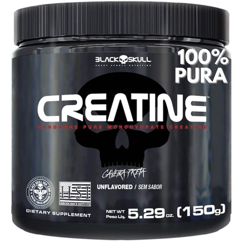 Creatina 100% Pura Monohidratada em pó Black Skull