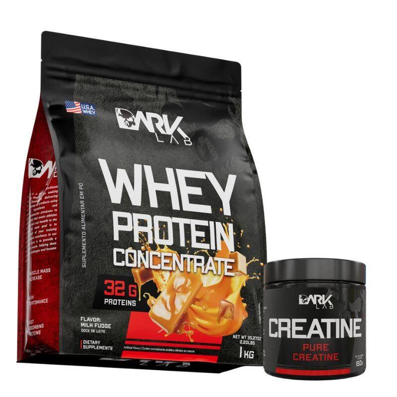 Creatina 150g e Whey Concentrado 1kg Dark Lab