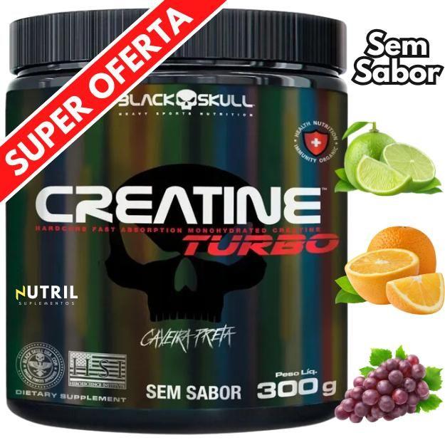 Creatine - Creatina Monohidratada - 300g - Black Skull