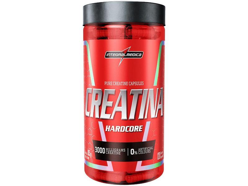 Creatina Integralmédica Hardcore - em Cápsulas 120 Cápsulas sem Sabor Natural