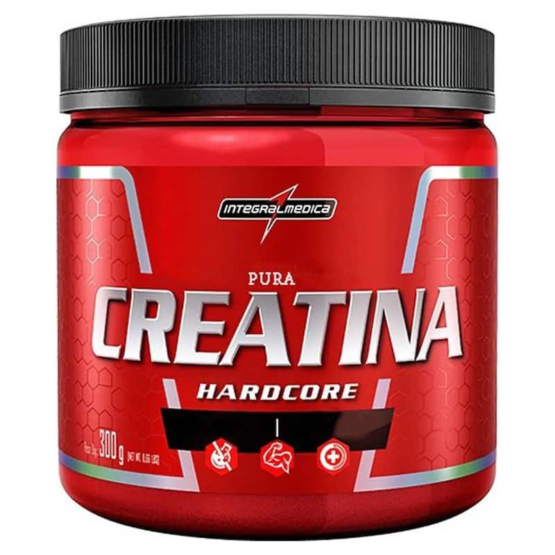 Creatina Integralmédica Hardcore Pote 300g Sem Sabor