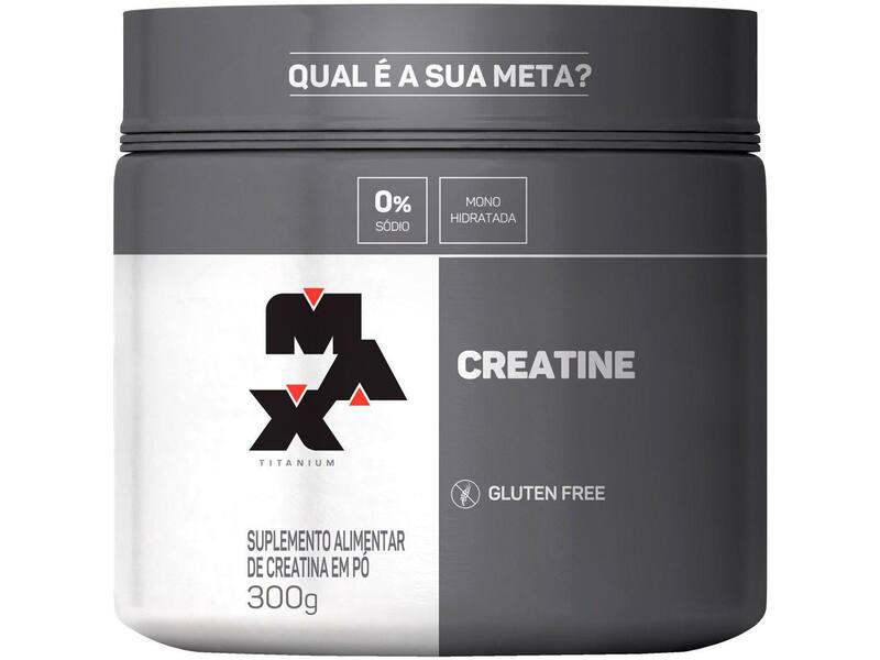 Creatina Em Pó 300g Max Titanium Sabor Natural