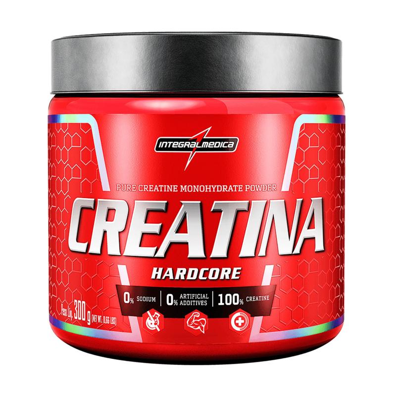 Creatina Mono-hidratada Integralmédica - Hardcore em Pó 300g sem Sabor