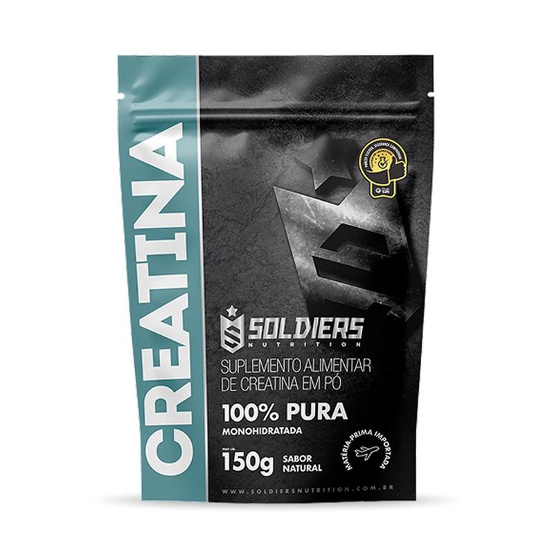 Creatina 150g Suplemento Monohidratada em pó 100% Pura - Soldiers Nutrition