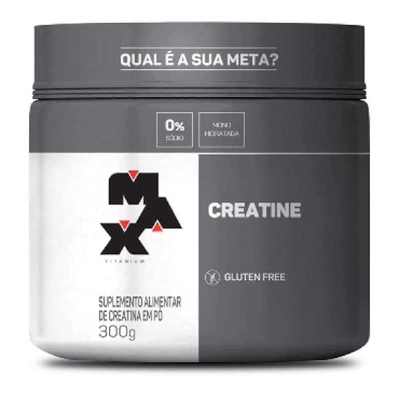 Creatine creatina monohidratada pote 300g - max titanium