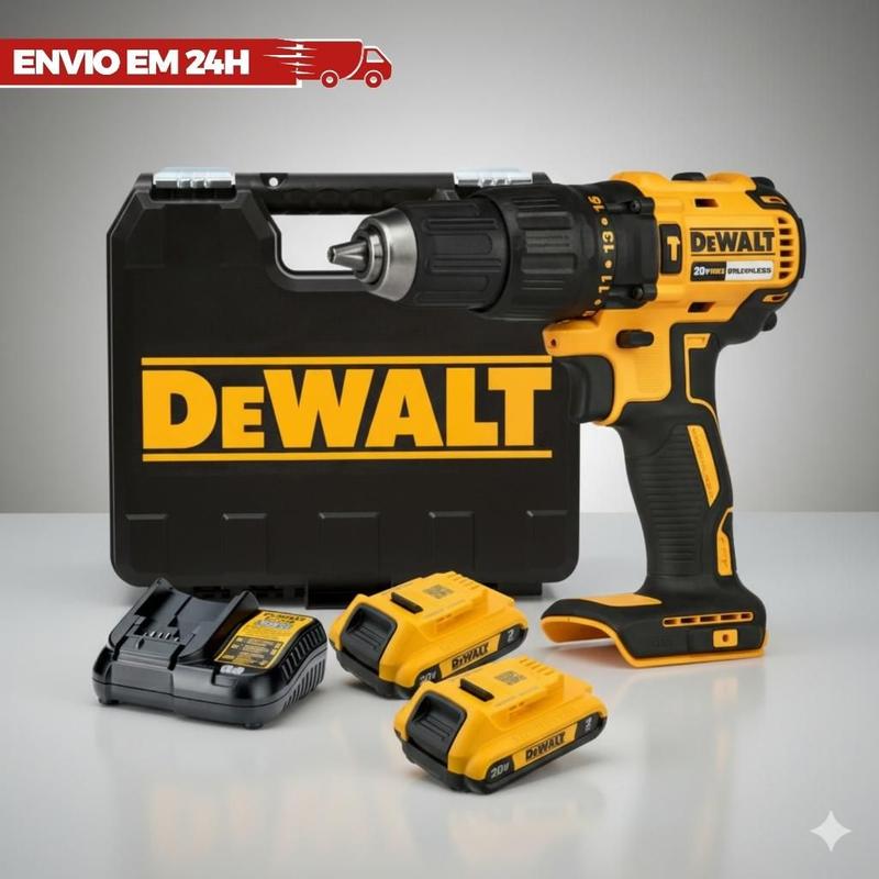 Furadeira Parafusadeira de Impacto 20V 1/2 POL Brushless BIVOLT 2 Baterias DCD7781D2-BR DEWALT
