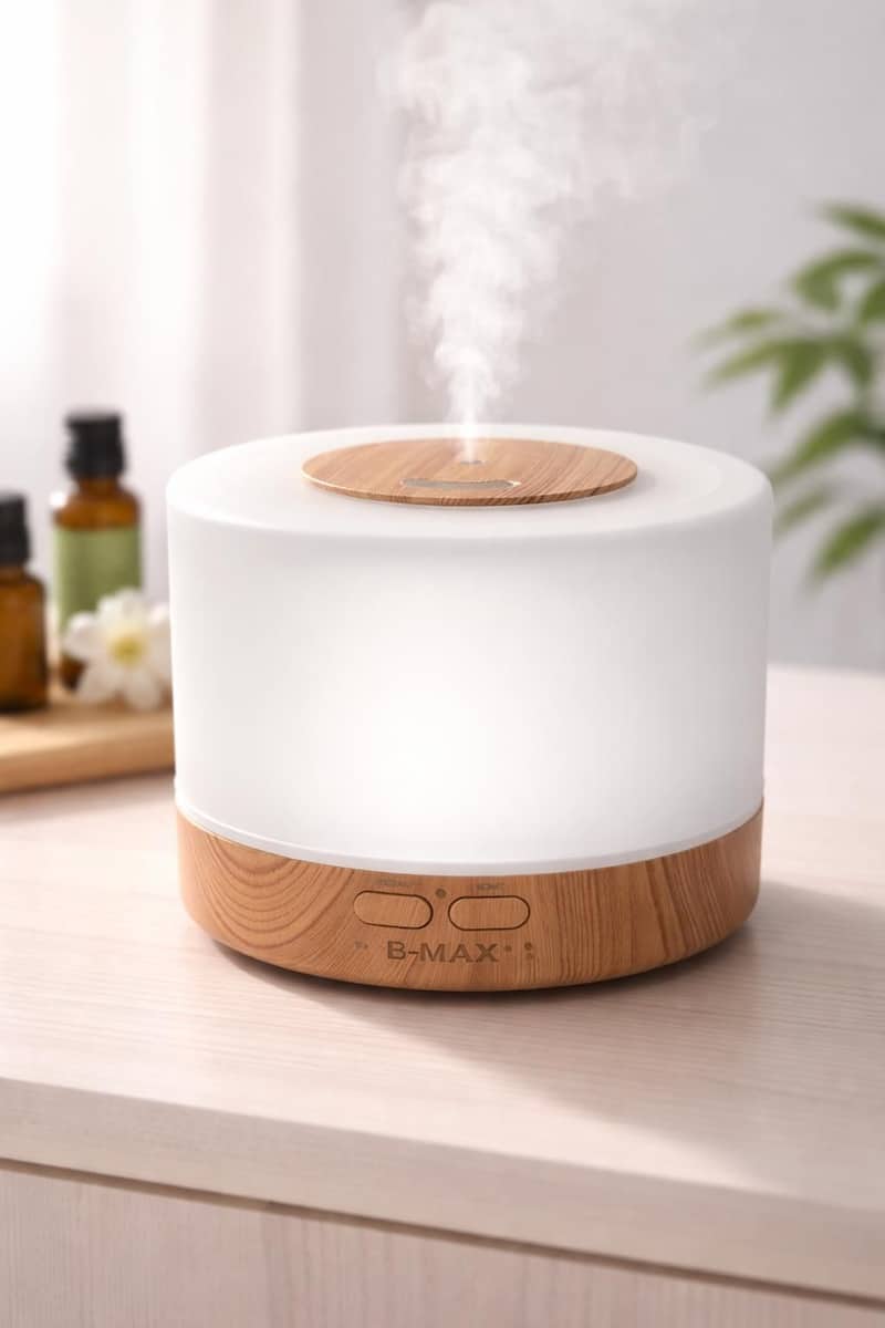 Difusor Aromático Ultrassônico B-Max 700ml Led Umidificador