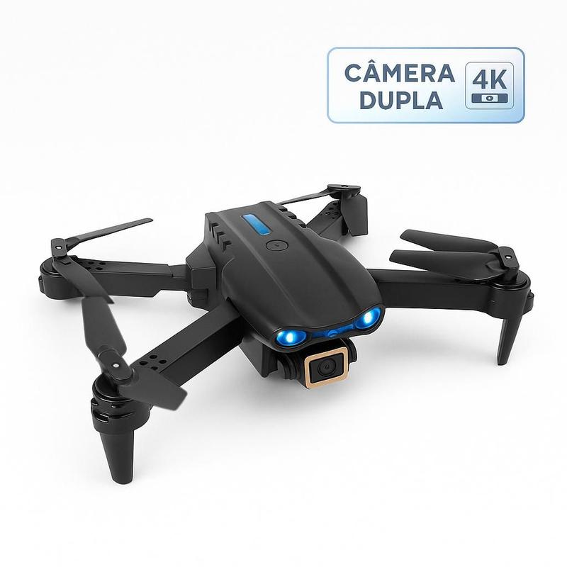 Drone S89 Câmera Dupla 4K WiFi FPV Modo Sem Cabeça Gestos e Retorno Rápido Ideal para Iniciantes