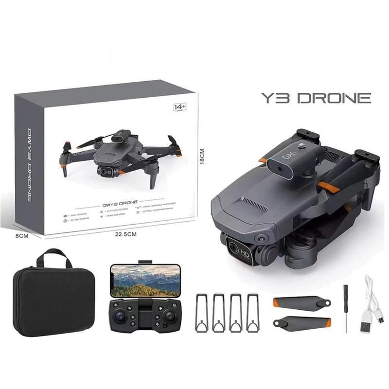 Drone Y3 Max, Câmera Dupla Wi-fi fpv 2.4GHz, 2 Baterias