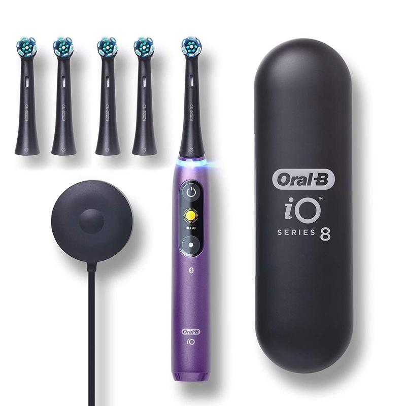 Escova de Dentes Elétrica Oral-B iO Série 8 Violeta com 5 Cabeças