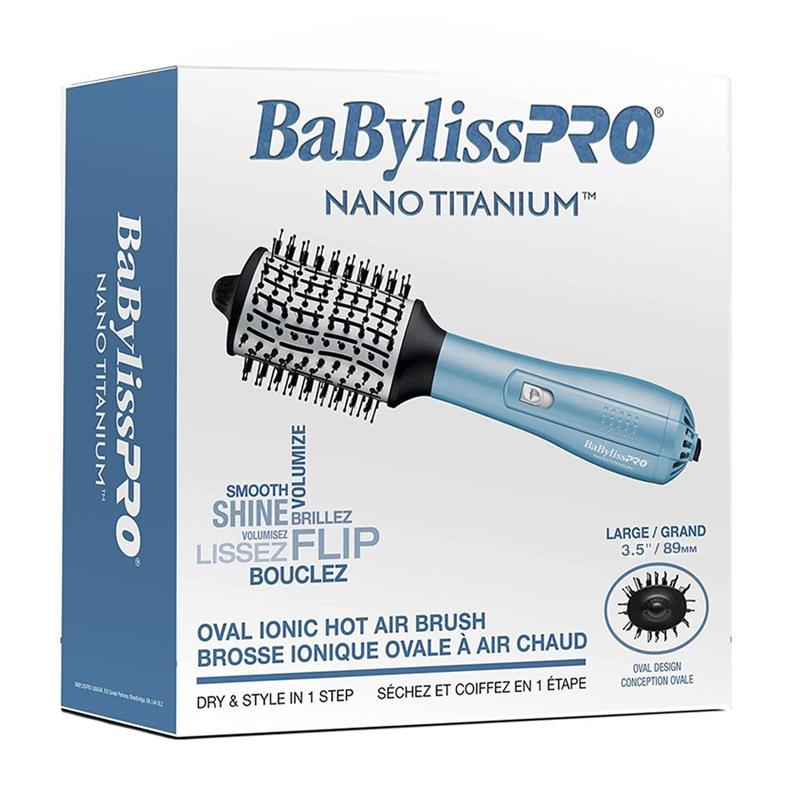 Escova Secadora BaByliss PRO Hot Air Nano Titanium 89mm