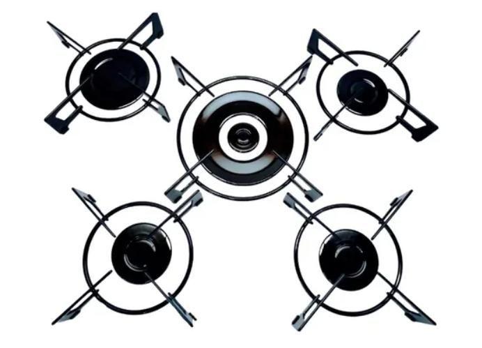 Espalha Chama E Grade Fogão Cooktop Fischer 1743 Modelo Novo