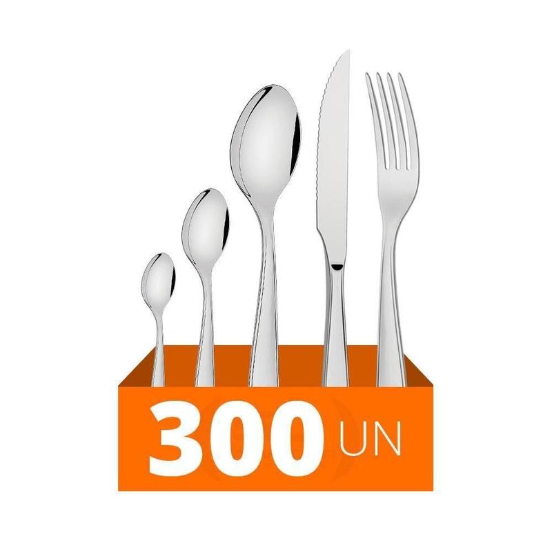 Faqueiro Laguna Com 300 Peças Luxo Totalmente Em Aço Inox Itop - Tramontina