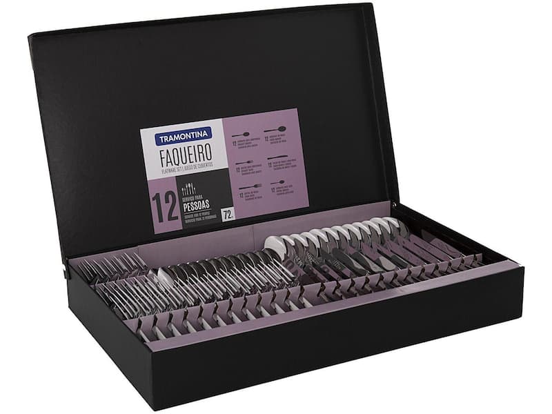 Faqueiro Inox Búzios 72 Peças - Tramontina