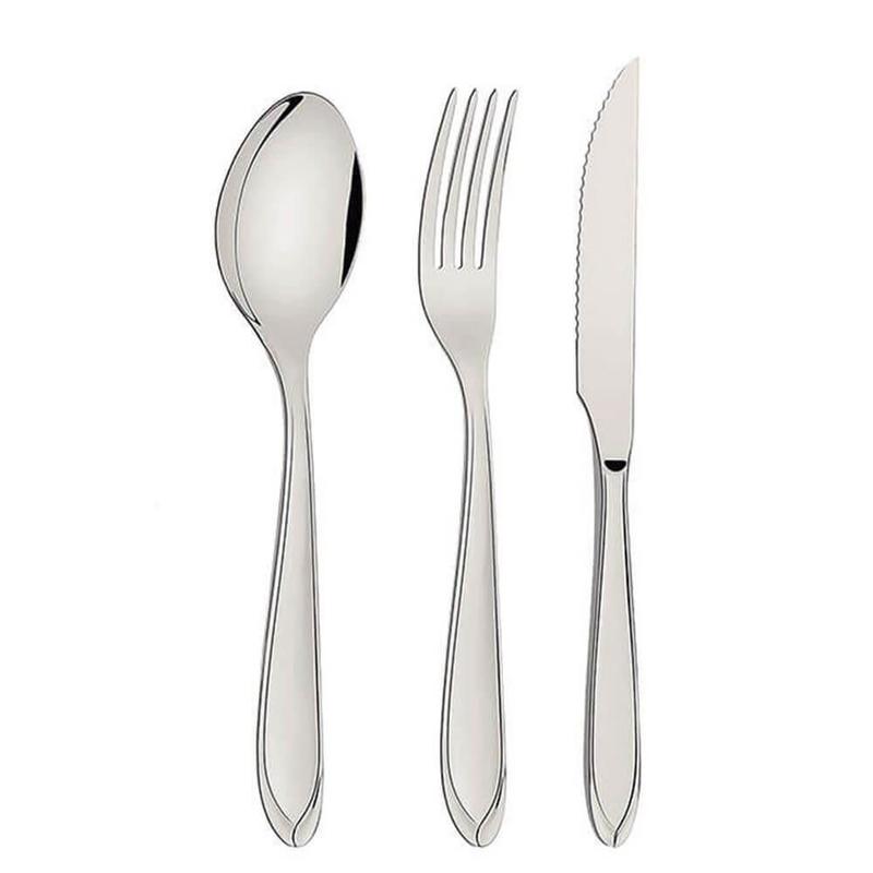 Faqueiro Tramontina Laguna Aço Inox com Facas para Churrasco Acabamento em Brilho 42 Peças 66906774