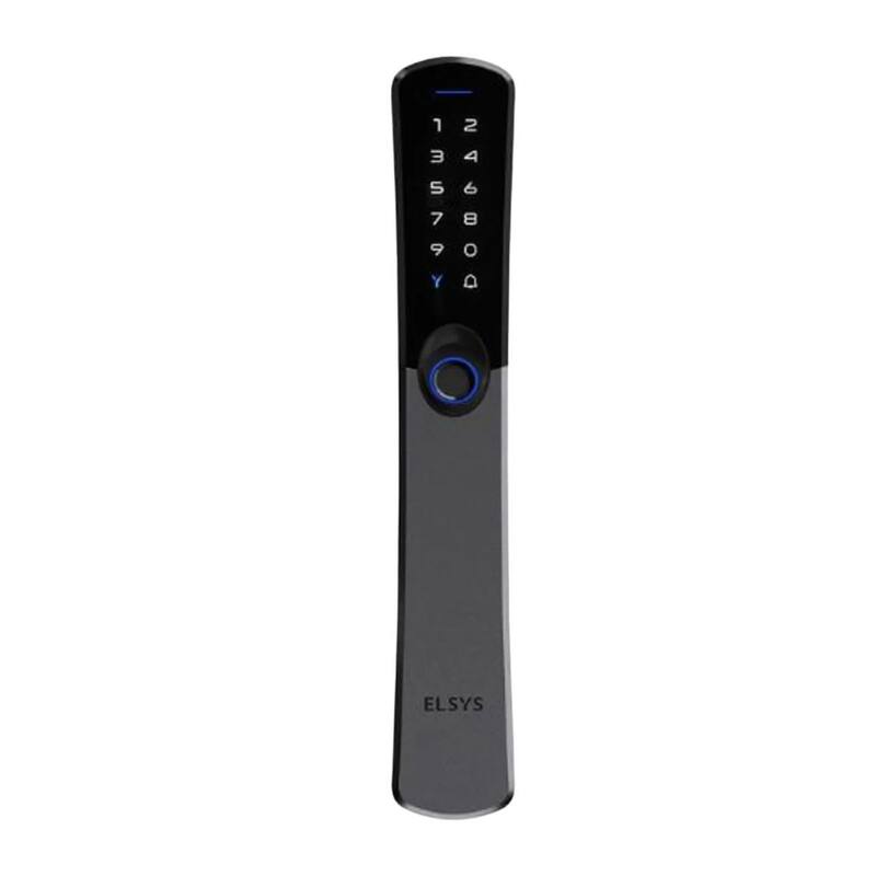 Fechadura Digital de Embutir, Abertura por biométria, Samba, Preta ESF-DE6100I, Elsys