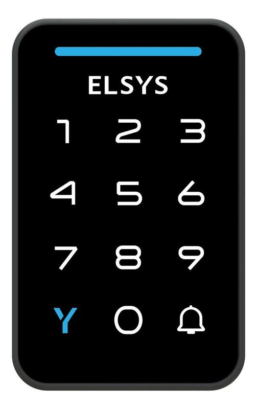 Fechadura Digital Sobrepor Senha Preto - Elsys
