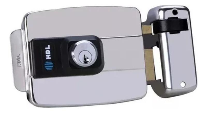 Fechadura Elétrica Fixa C90 Hd Dupla Abre P/ Dentro Inox
