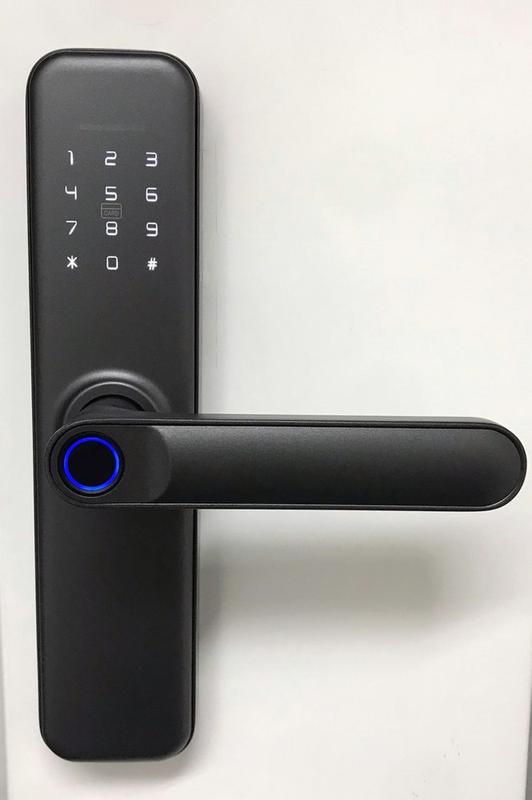 Fechadura Eletrônica Digital Biométrica Beluni New Grey Tuya Smart 423