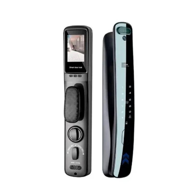 Fechadura Eletrônica Digital de embutir com Reconhecimento Facial 9200 Smart Tech Preta Advance