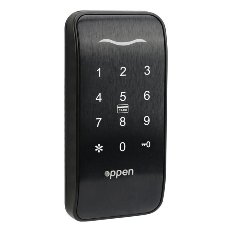 Fechadura Eletrônica Digital Preta FMS-018 Touch Pilha Oppen