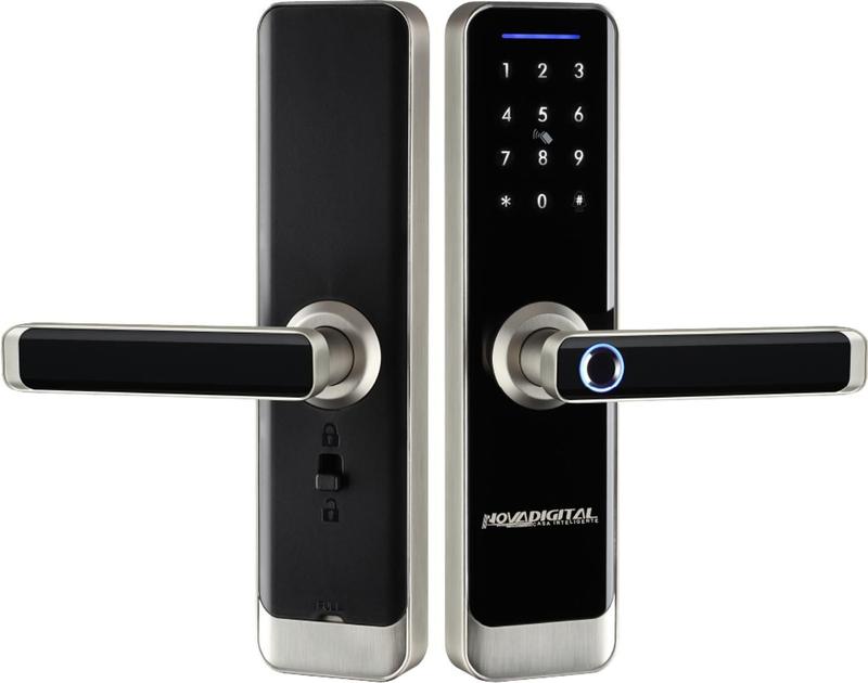 Fechadura Inteligente Digital Biométrica Wifi App Senha tag Nova Digital SL-06