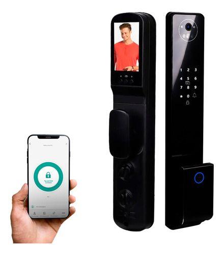 Fechadura para Portas de Alto Padrão Reconhecimento Facial 3D Aço Abertura Remota Wifi Aplicativo Tuya Smart