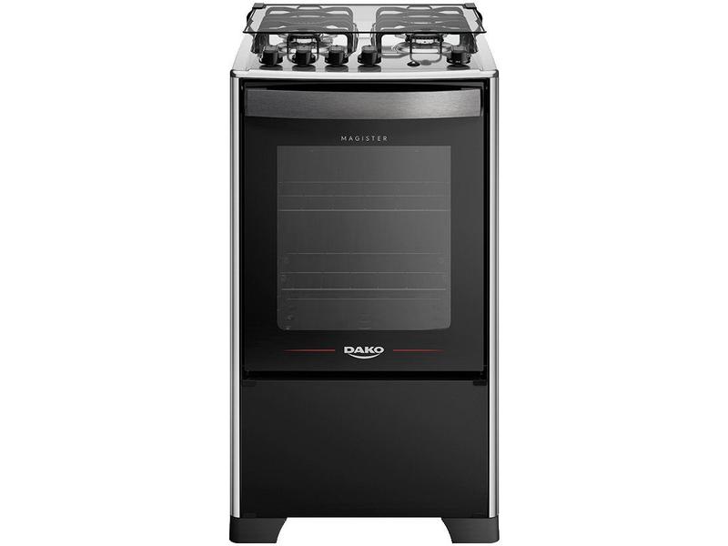 Fogão 4 Bocas Dako Magister, Acendimento Automático, Preto