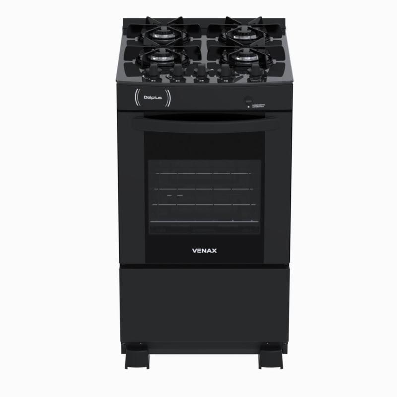 Fogao a Gas 4 Bocas Venax Delplus Vitreo BL Branco