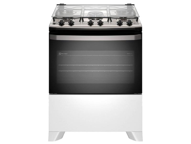 Fogão 5 Bocas FE5IW Mesa Inox PerfectCook VaporBake Electrolux