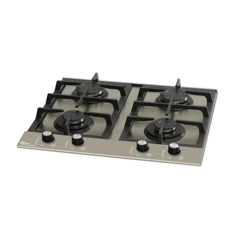 Fogão Cooktop Fischer 4Q Platinium AÇO