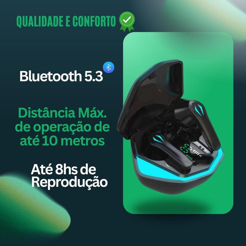 Fone De Ouvido Bluetooth Corrida Sem Fio Confortável Mp3 - TWS