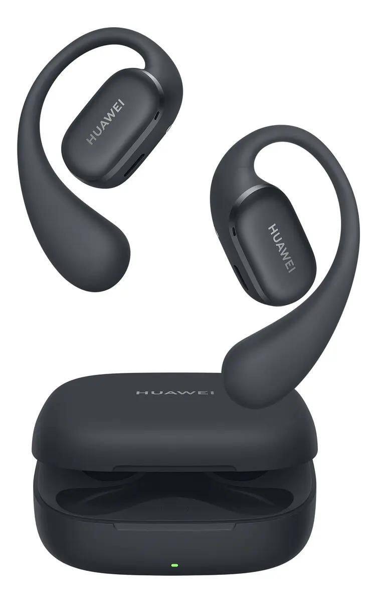 Fone de Ouvido Huawei FreeArc Bluetooth sem Fio para Esporte com IP57 e Cancelamento de Ruído Preto