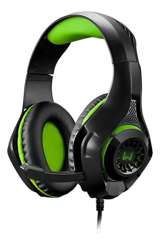 Fone de ouvido over-ear gamer Warrior Rama PH299 com luz LED