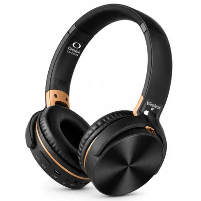 Fone de Ouvido Sem Fio Bluetooth Regulável Microfone e Redução Ruído Headset Wireless Onistek On-Fn629 - Panami