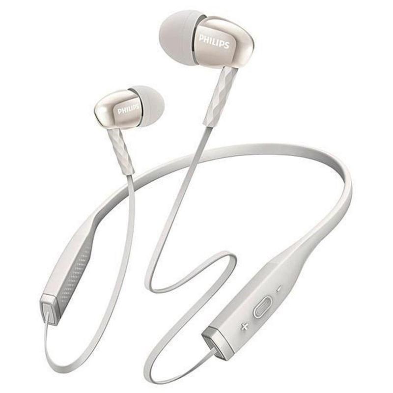 Fone de Ouvido Sem Fio Philips MetalixPro SHB5950WT com Bluetooth/Microfone - Branco