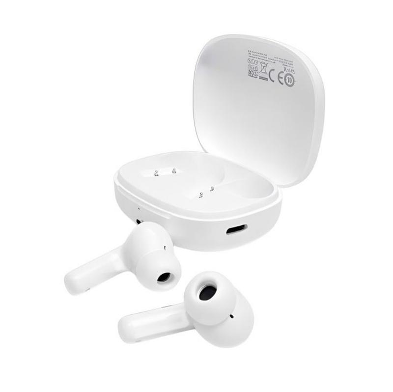 Fone de Ouvido Sem Fio QCY T13 Pro BH26HT23A com ANC Cancelamento de Ruído, 6 microfones - Branco