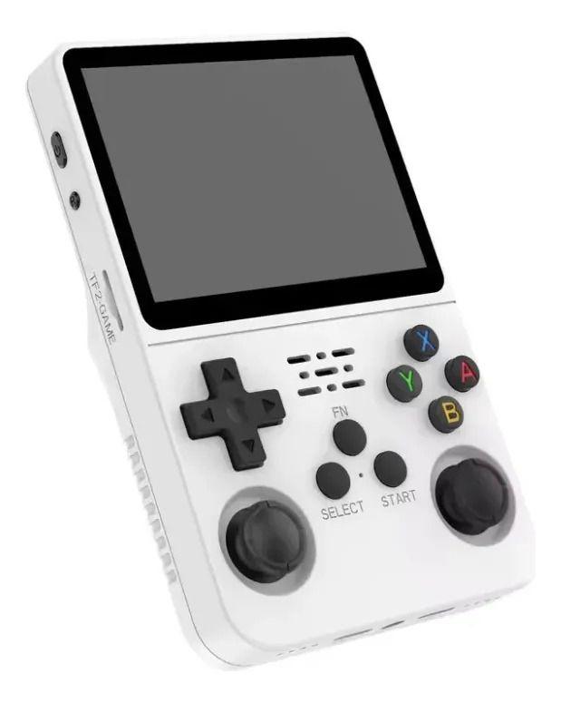 Fone Jogos Premium R36s Console De Jogos Portátil + Película Branco