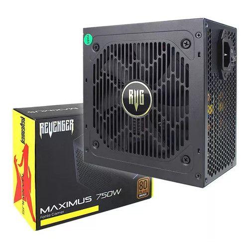Fonte Alimentação Gamer 750w Bivolt 80plus Bronze Silencioso